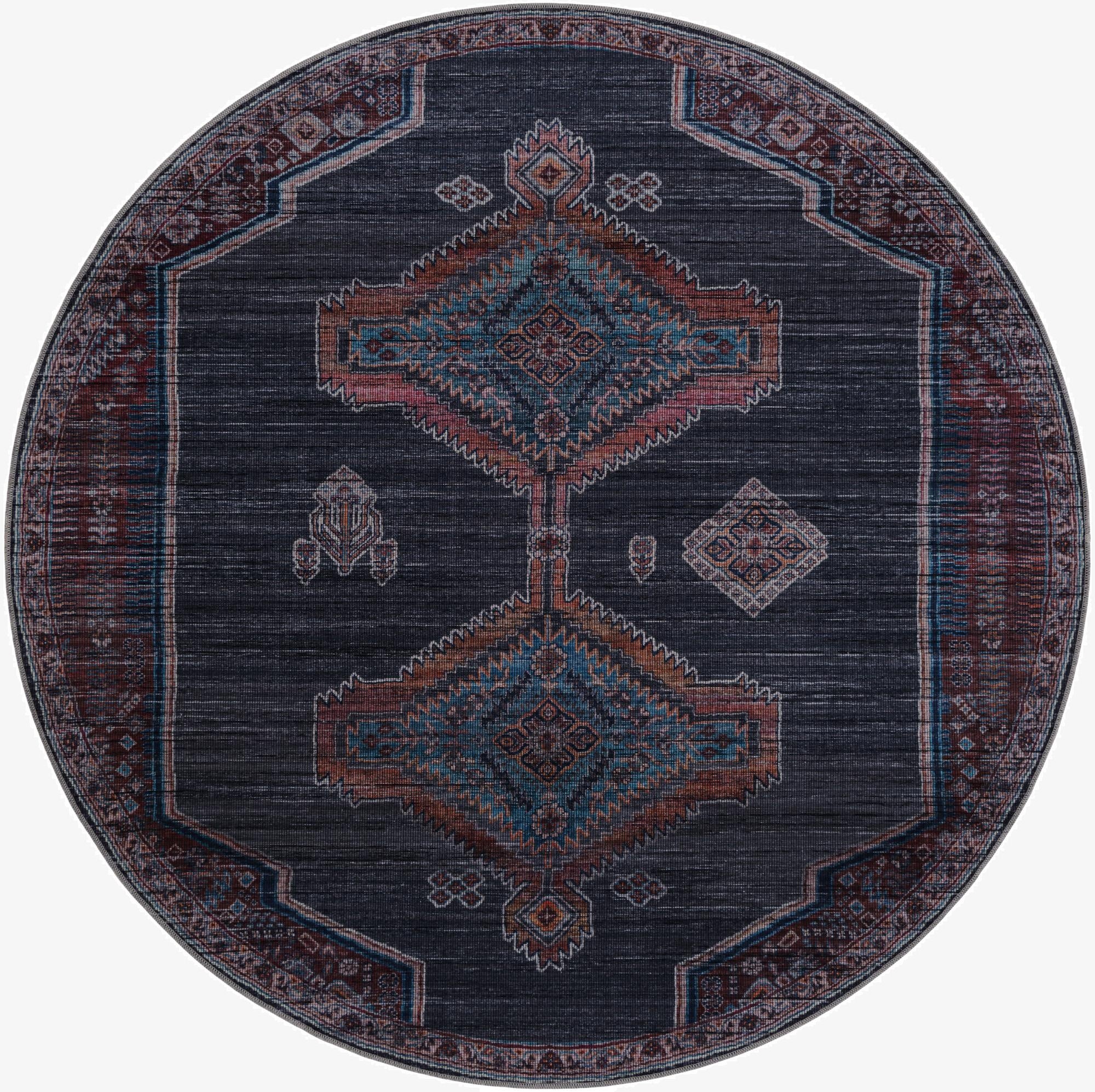  7' 10 x 7' 10  Washable Sisu Round Rug