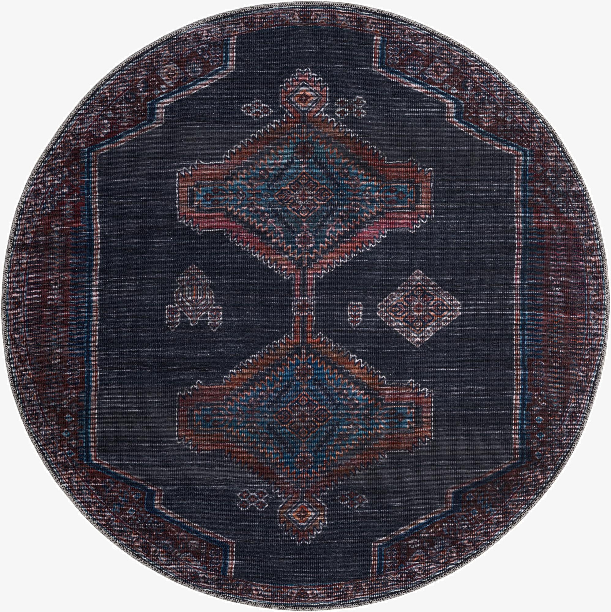  5' 3 x 5' 3  Washable Sisu Round Rug