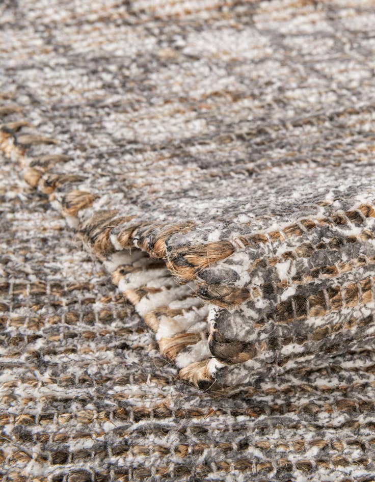 Detail image of  2' x 3' 1  Hand Woven Chenille Jute Rug