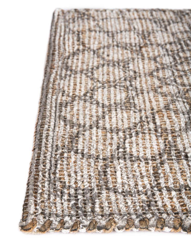 Detail image of  2' x 3' 1  Hand Woven Chenille Jute Rug