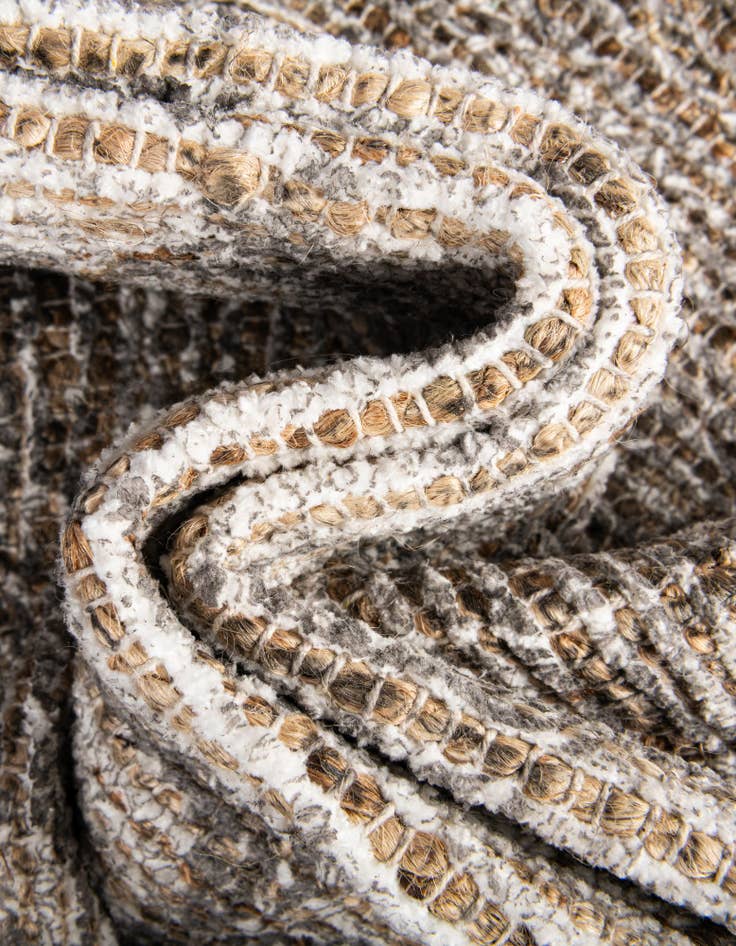 Detail image of  7' 10 x 7' 10 Chenille Jute Square Rug