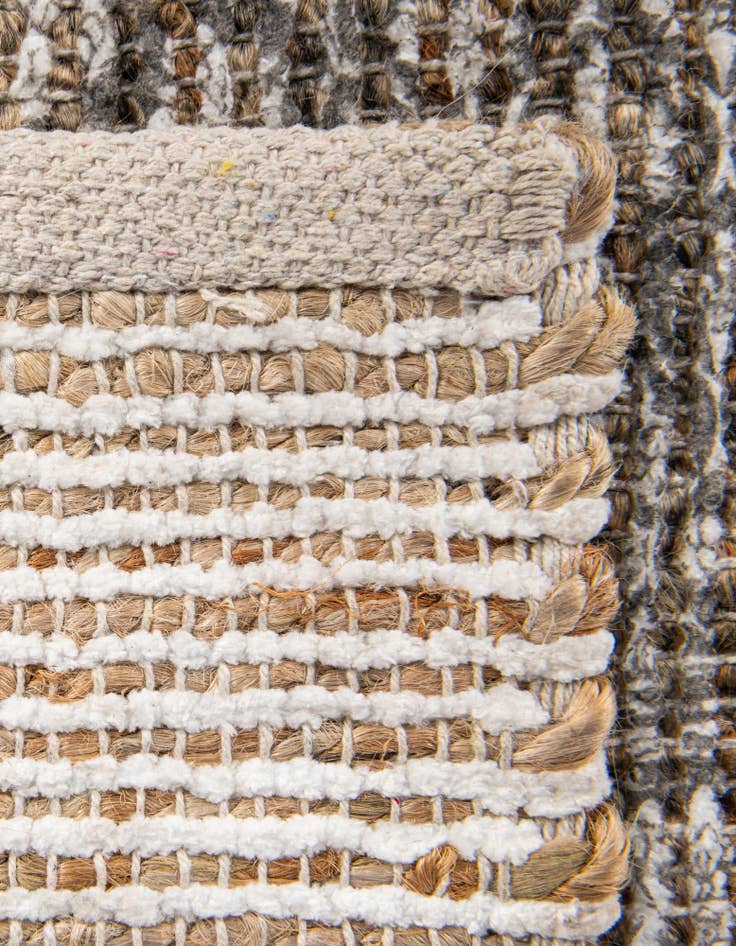 Detail image of  7' 10 x 7' 10 Chenille Jute Square Rug