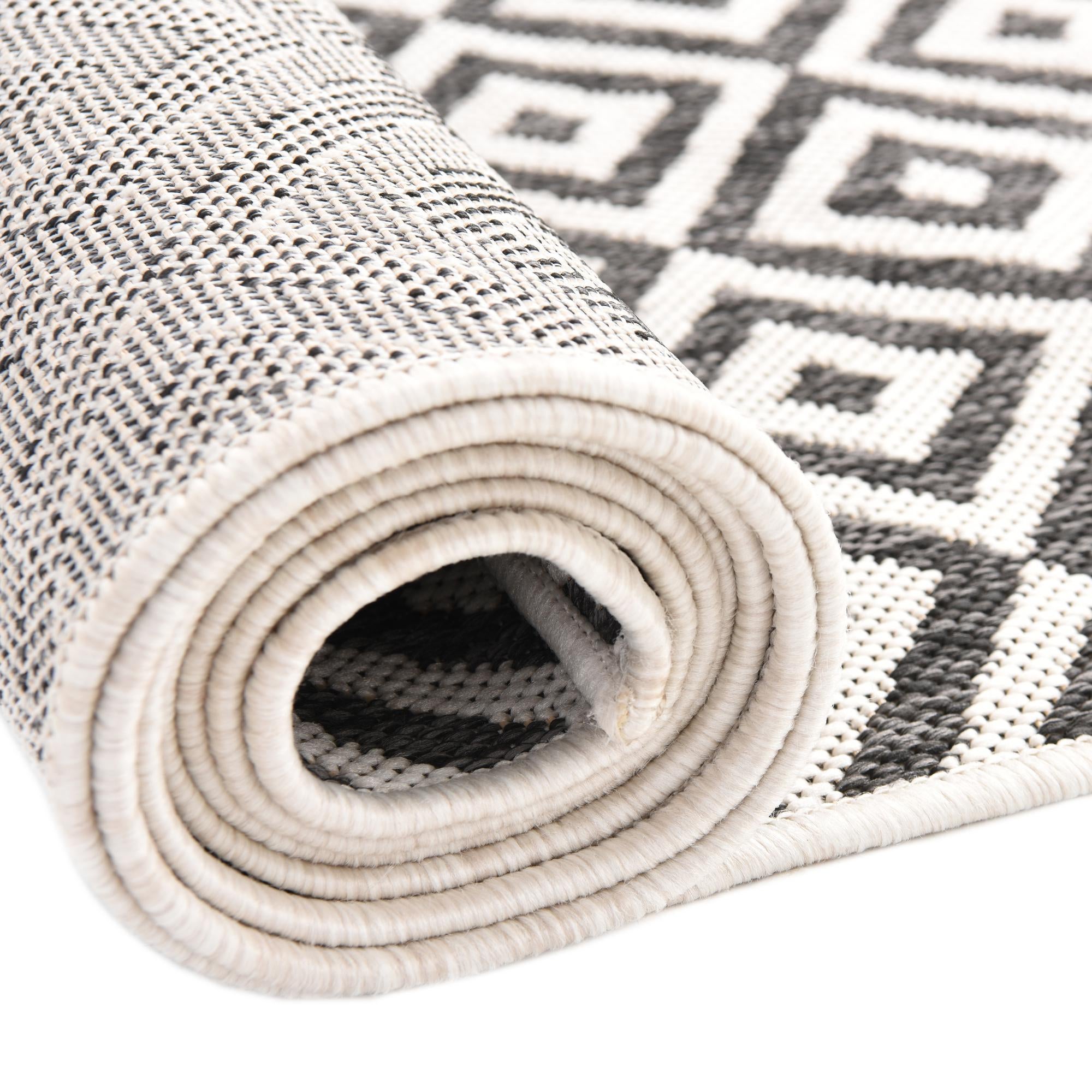 Charcoal Gray 7' 10 x 7' 10 Jill Zarin Costa Rica Indoor / Outdoor ...