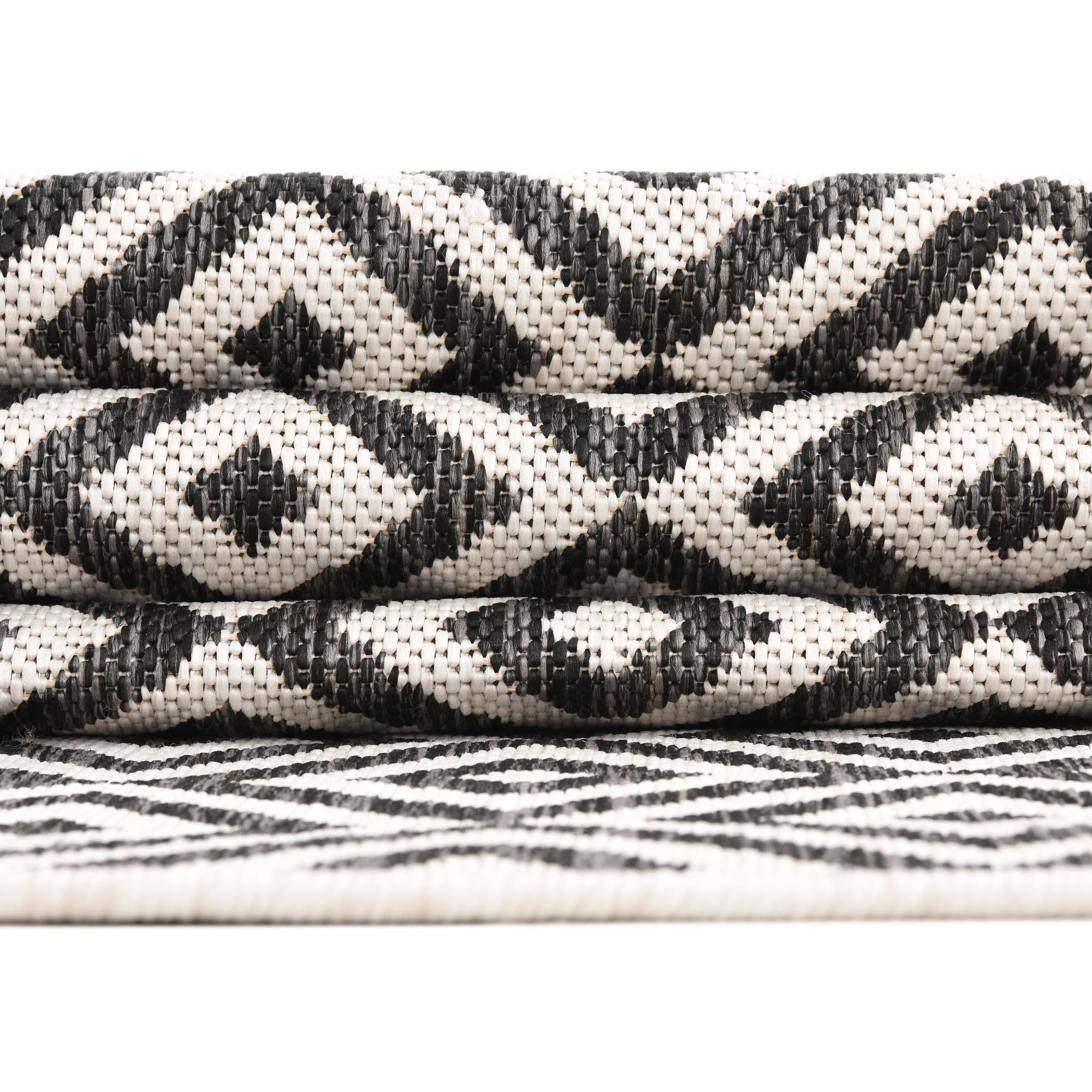 Charcoal Gray 7' 10 x 7' 10 Jill Zarin Costa Rica Indoor / Outdoor ...