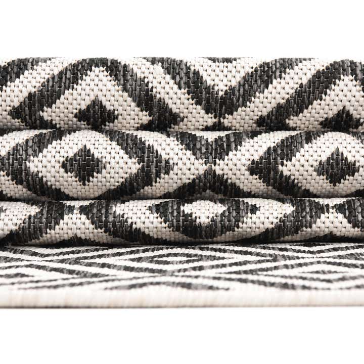 Charcoal Gray 7' 10 x 7' 10 Jill Zarin Costa Rica Indoor / Outdoor ...