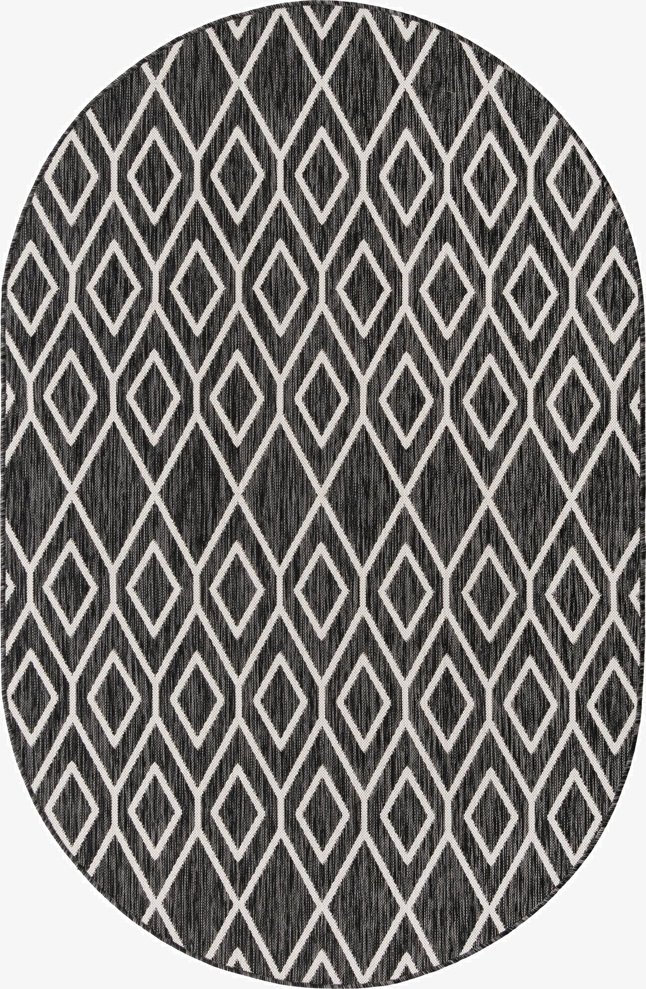  5' 3 x 8'  Washable Jill Zarin Turks and Caicos Indoor / Outdoor Oval Rug