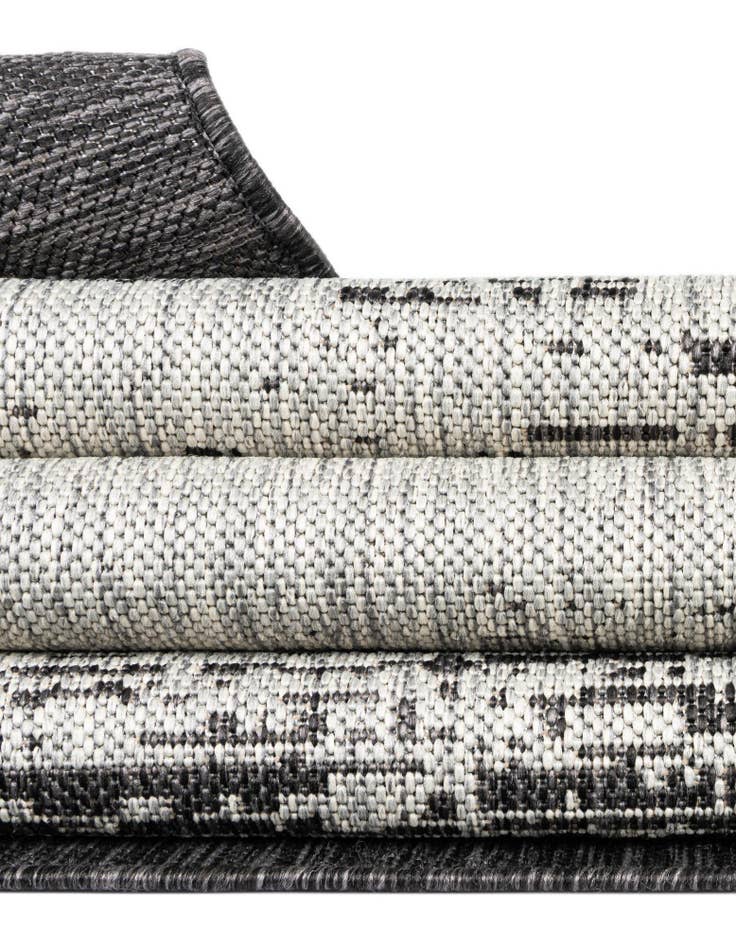 Detail image of  7' 10 x 10'  Washable Modern Indoor / Outdoor Oval Rug