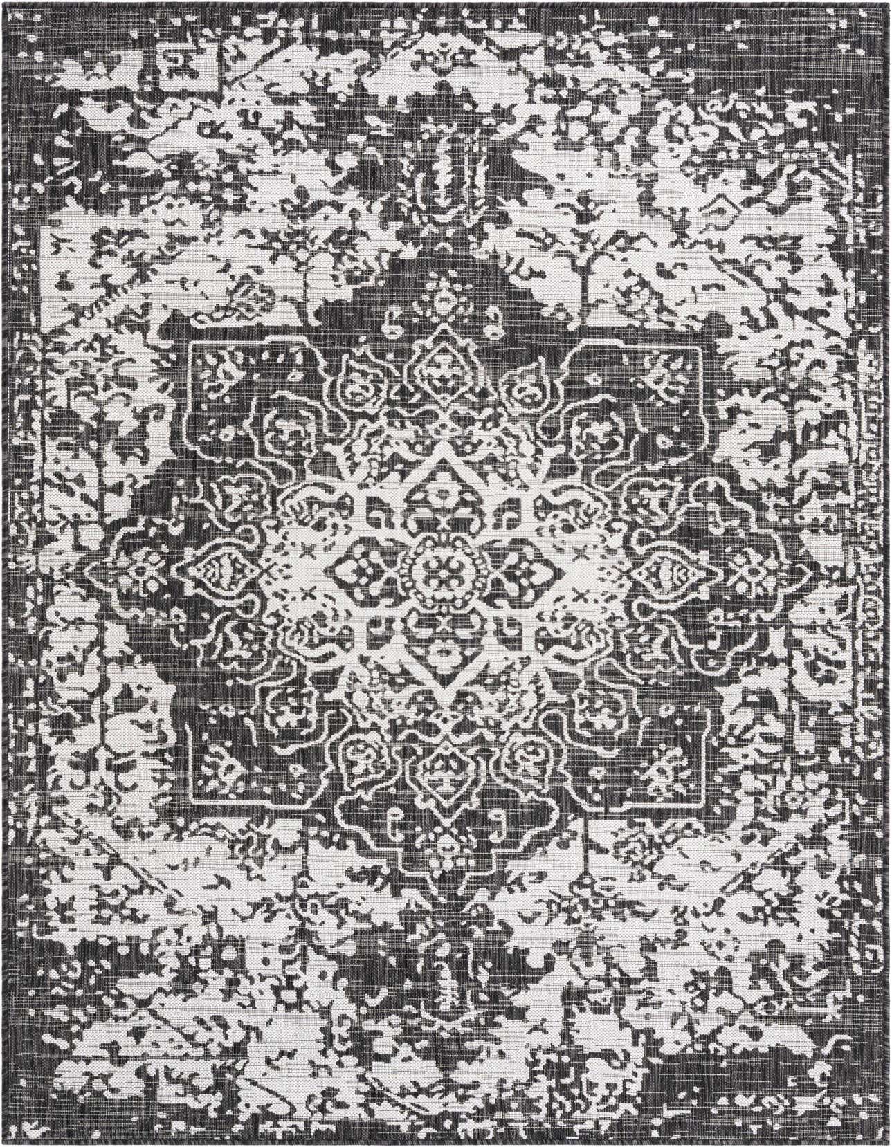 Primary image  Custom Charcoal Gray  Washable Jill Zarin Indoor / Outdoor Rug