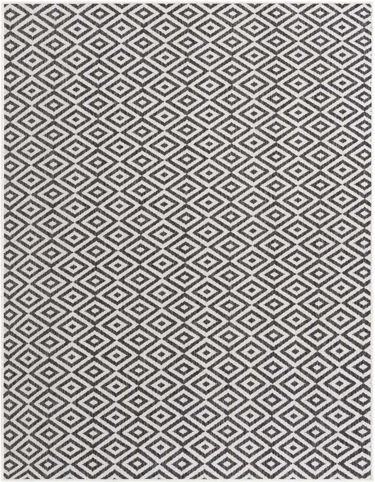 Primary image  Custom Charcoal Gray  Washable Jill Zarin Indoor / Outdoor Rug