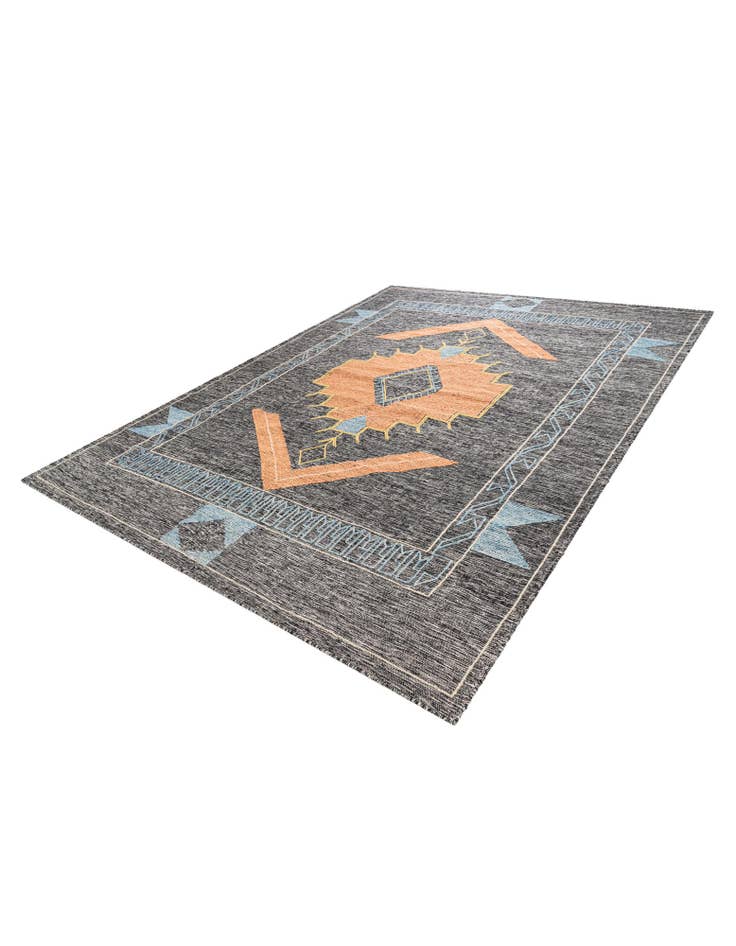 Detail image of  9' x 12'  Hand Woven Kilim Wool Rug