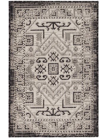 2' x 3' Washable Aztec Indoor / Outdoor Rug