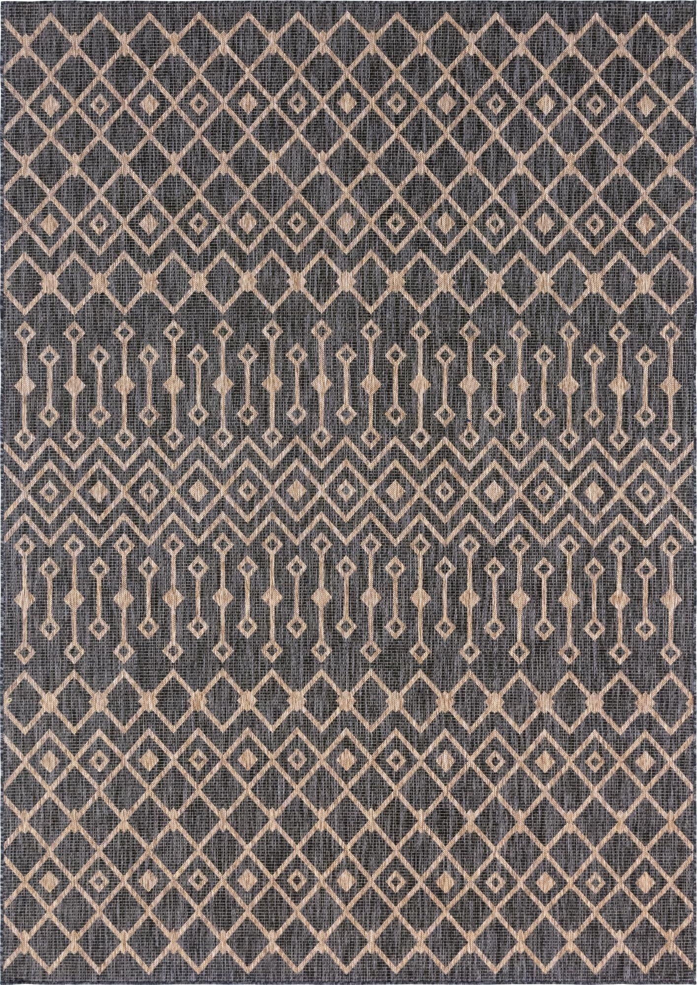  7' 10 x 11'  Washable Lattice Indoor / Outdoor Rug