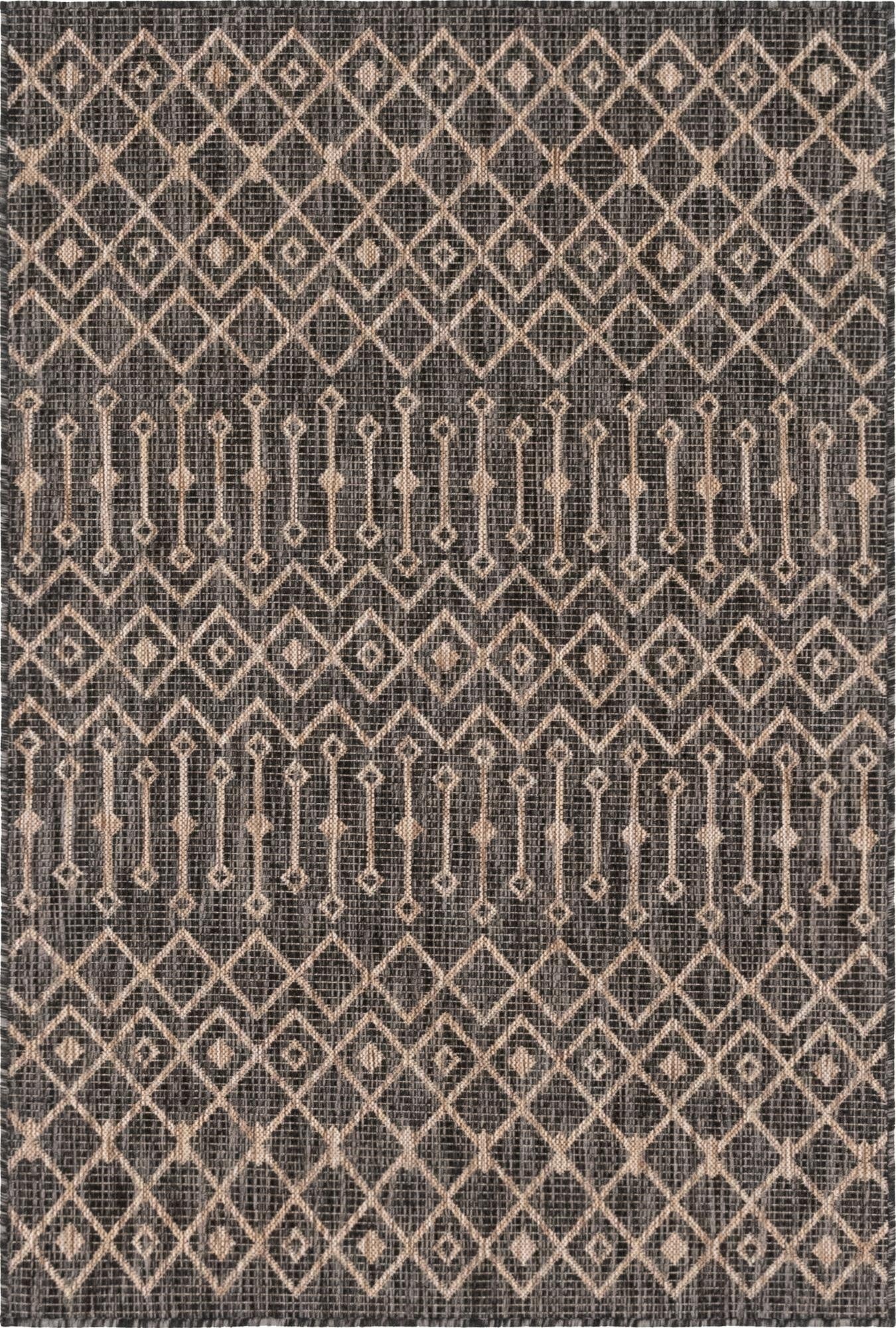  4' x 6'  Washable Lattice Indoor / Outdoor Rug