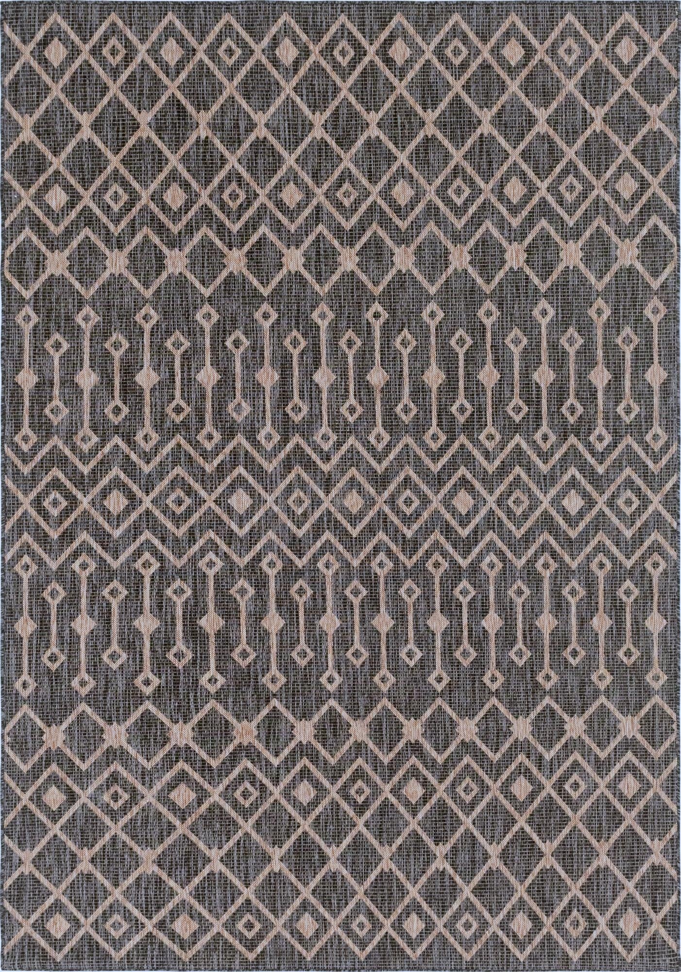  7' x 10'  Washable Lattice Indoor / Outdoor Rug
