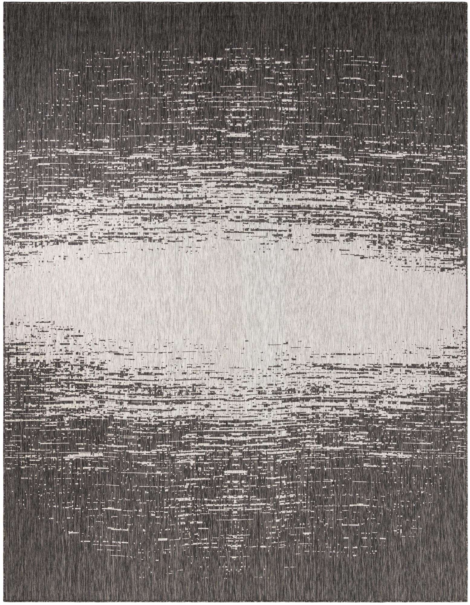 Primary image  Custom Charcoal Gray  Washable Modern Indoor / Outdoor Rug