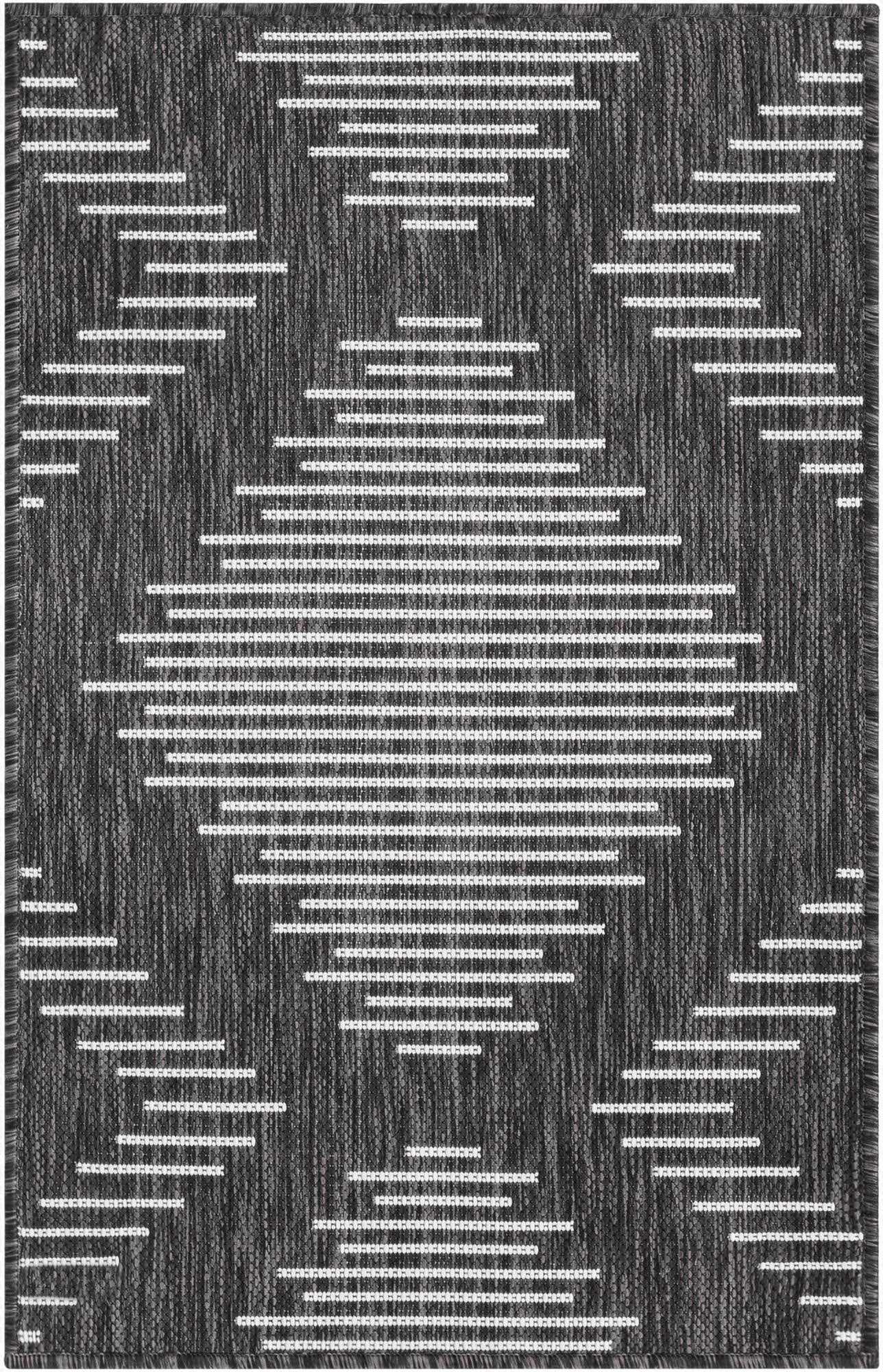  2' x 3'  Washable Modern Indoor / Outdoor Rug