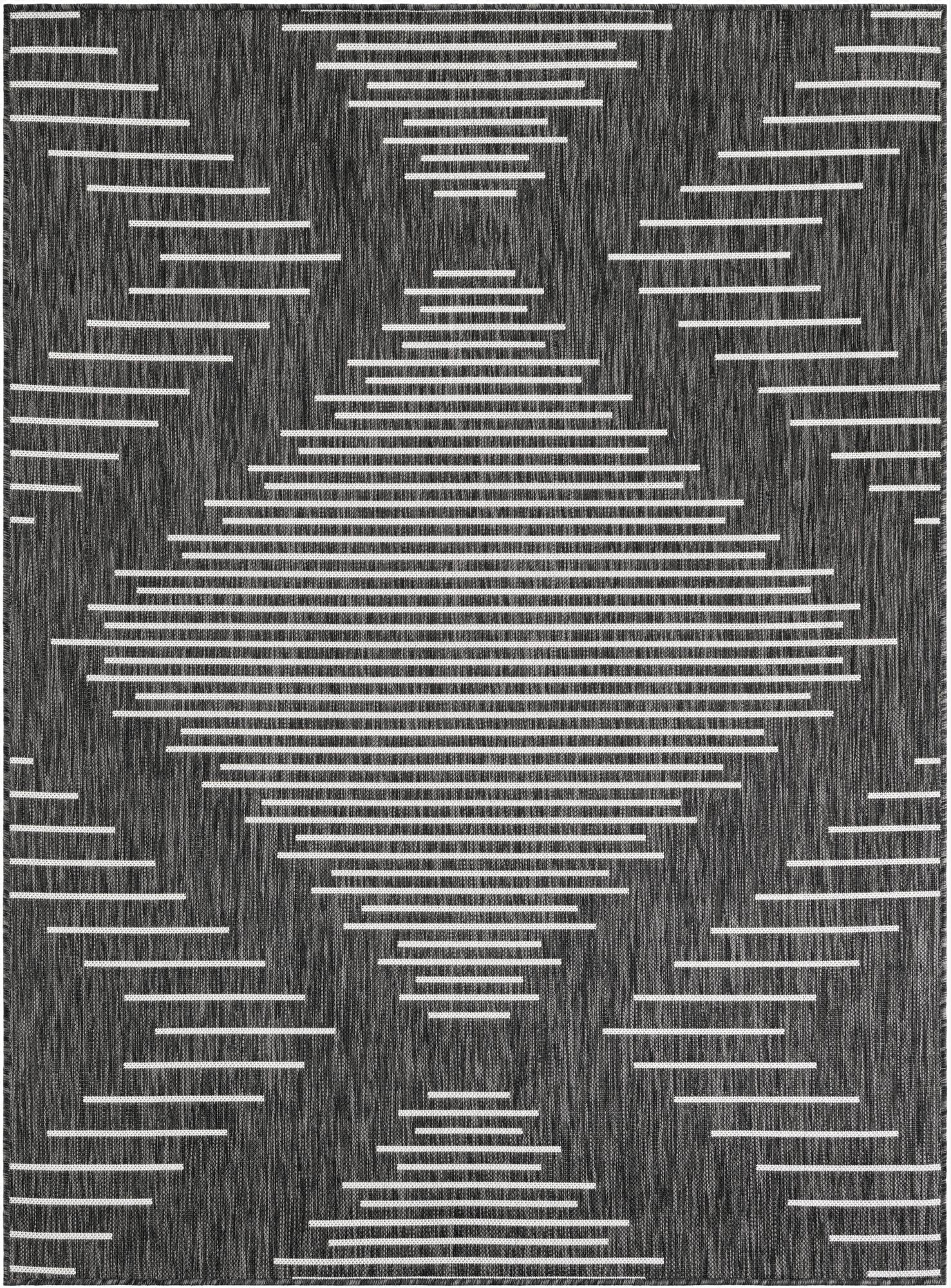  5' 3 x 7'  Washable Modern Indoor / Outdoor Rug