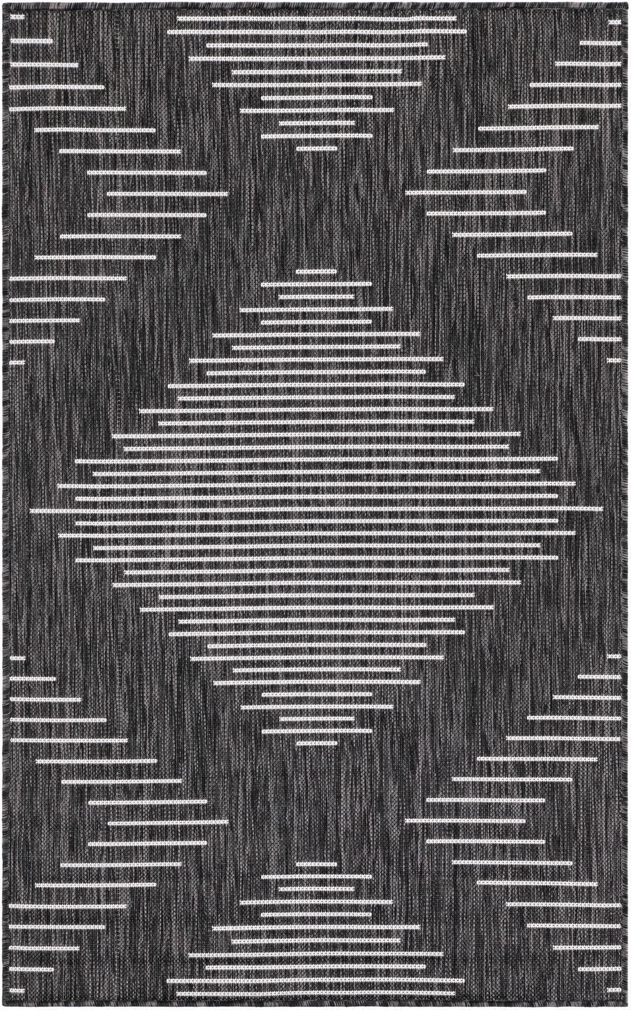  3' x 5' 3  Washable Modern Indoor / Outdoor Rug