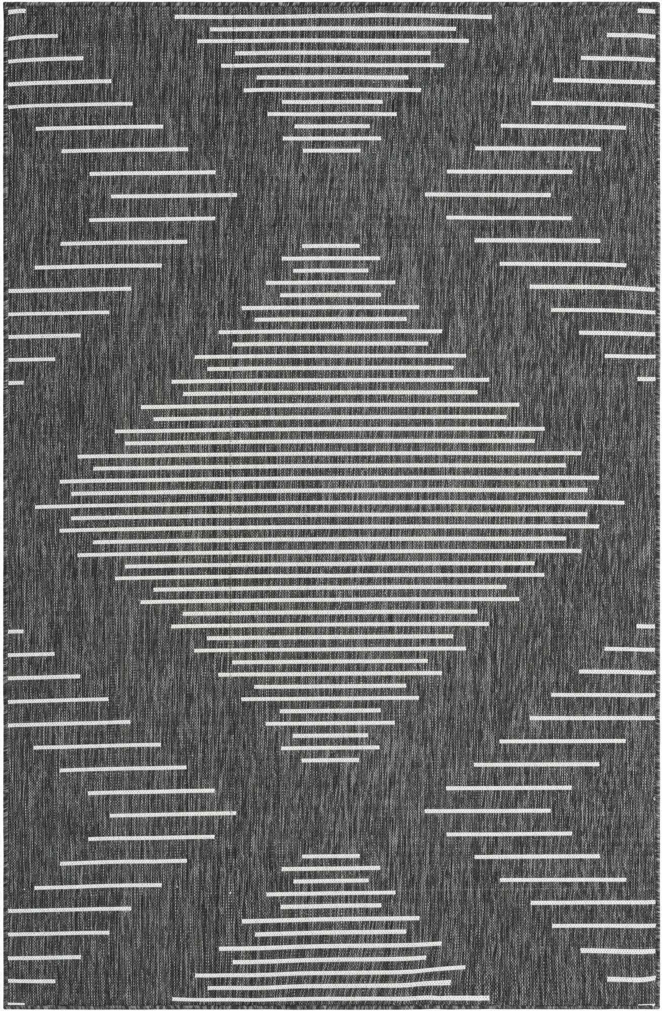  5' 3 x 8'  Washable Modern Indoor / Outdoor Rug