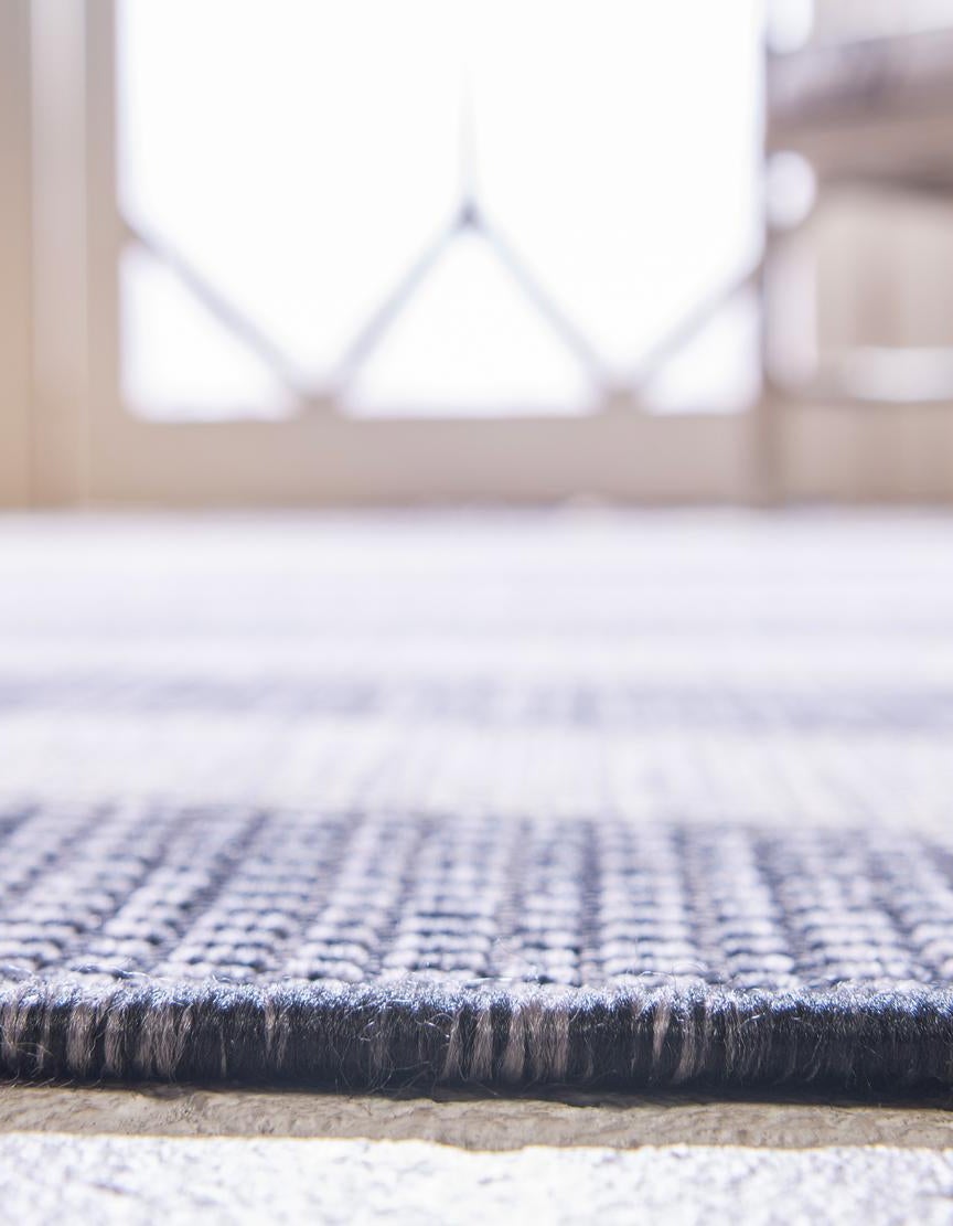 Charcoal Gray 5' x 8' Ribbon Indoor / Outdoor Rug | Rugs.com