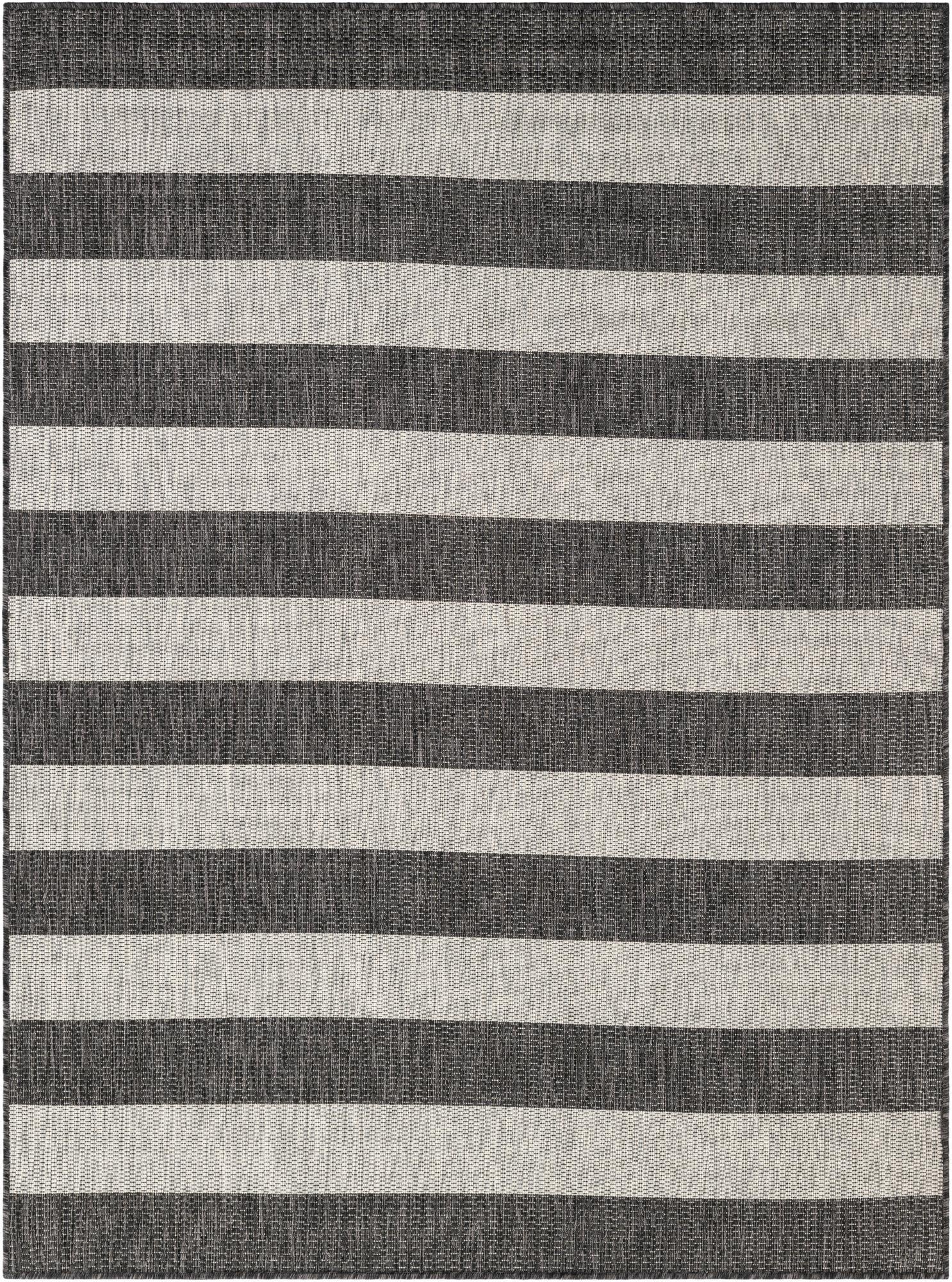  5' 3 x 7'  Washable Ribbon Indoor / Outdoor Rug