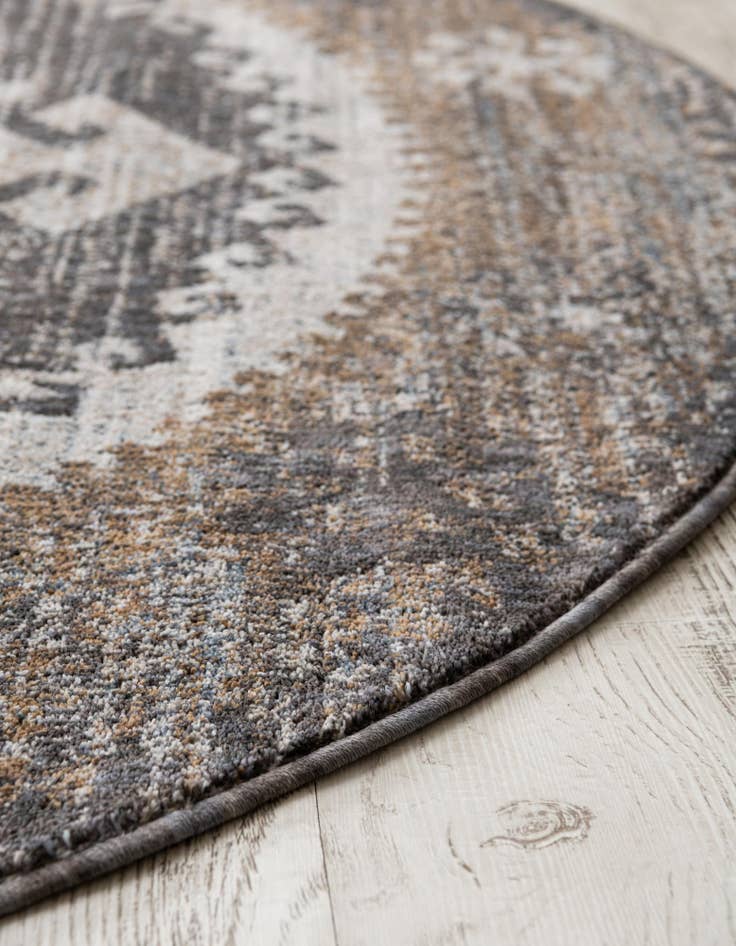 Detail image of  7' x 7' Eco Southwestern Round Rug