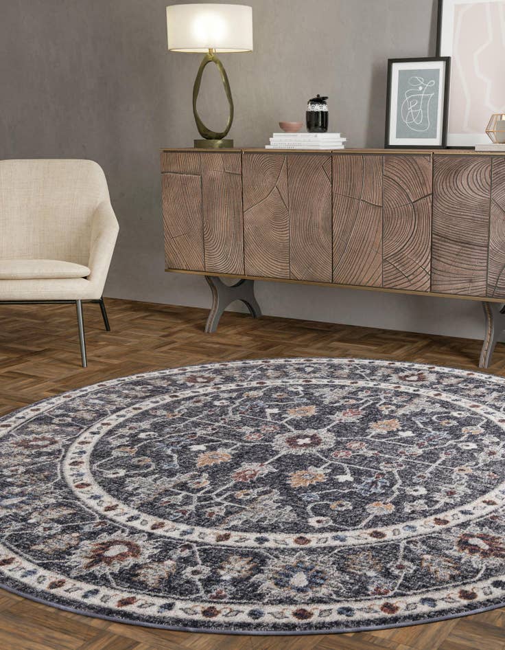 Detail image of  3' 3 x 3' 3 Eco Traditional Round Rug