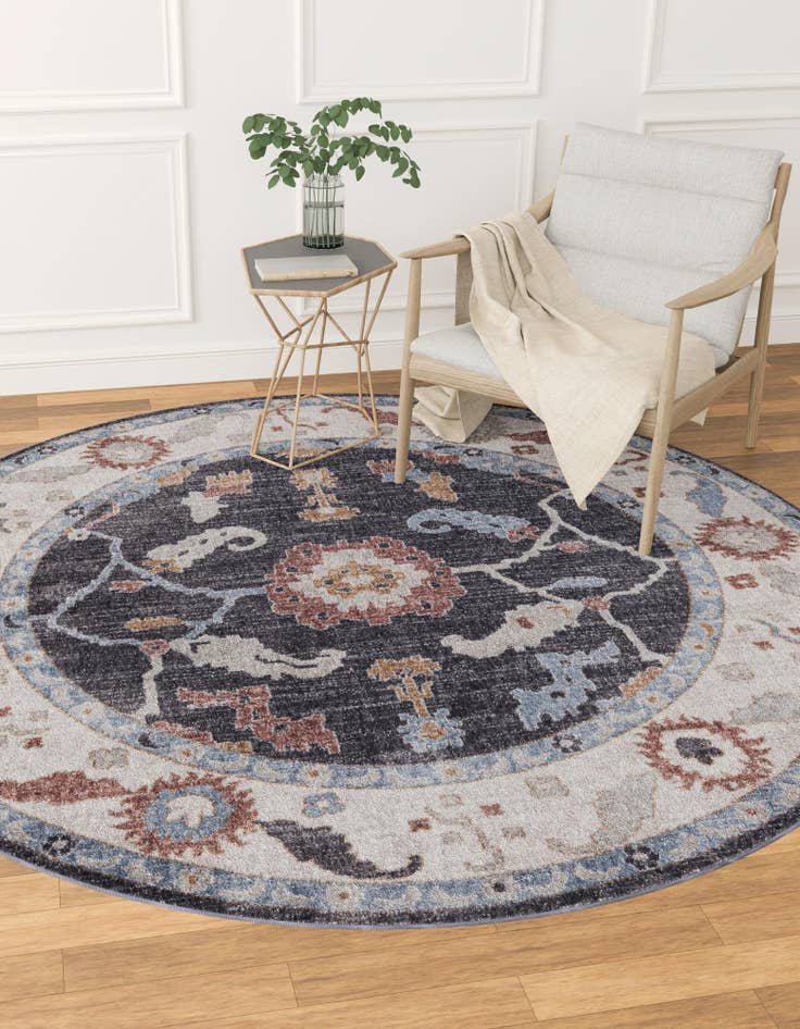 Detail image of  3' 3 x 3' 3 Eco Traditional Round Rug