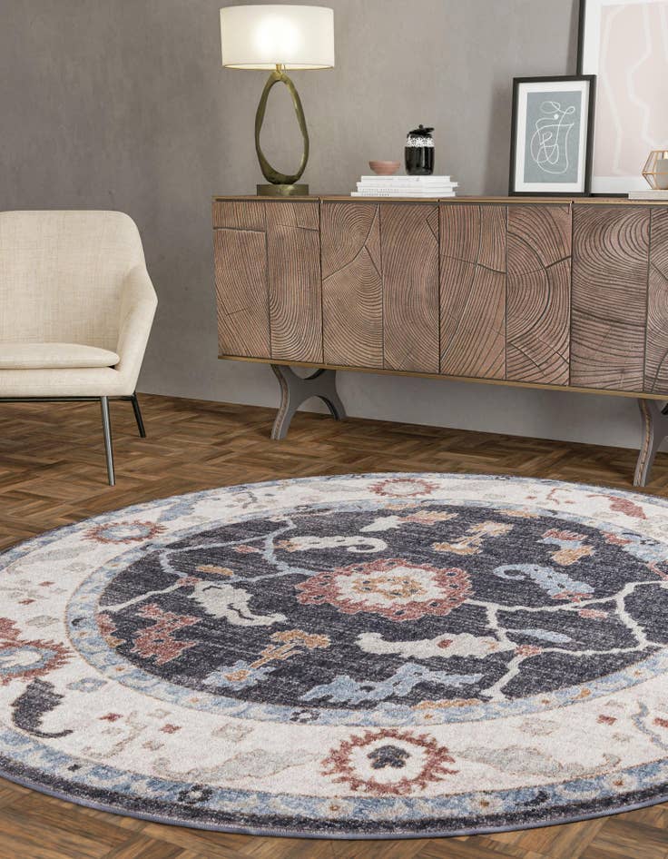 Detail image of  3' 3 x 3' 3 Eco Traditional Round Rug
