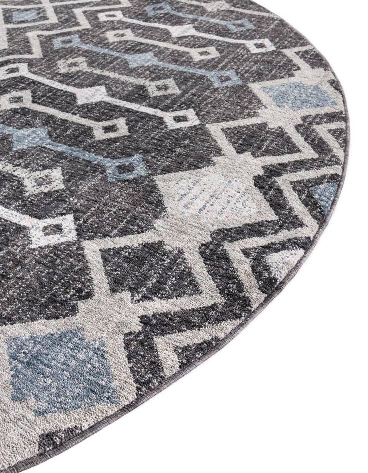 Detail image of  3' 3 x 3' 3 Eco Trellis Round Rug
