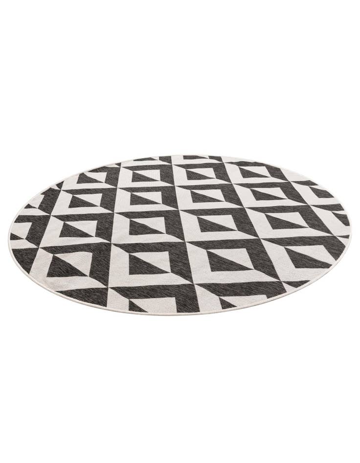 Detail image of  7' x 7'  Washable Jill Zarin Indoor / Outdoor Round Rug