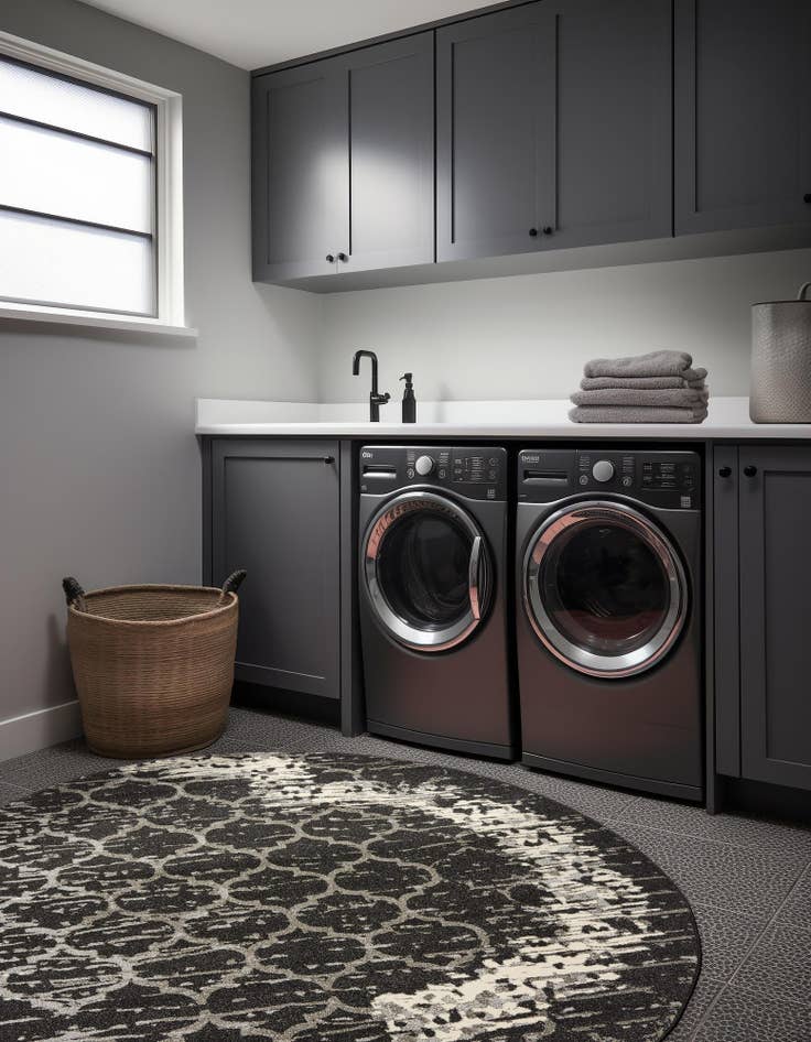 Detail image of 6' x 6' Lattice Round Rug