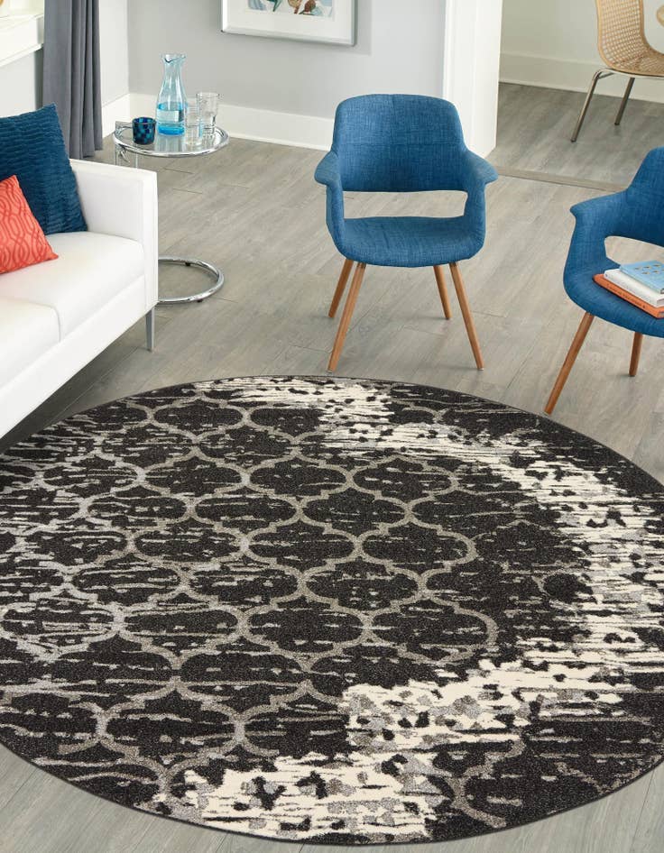 Detail image of 6' x 6' Lattice Round Rug