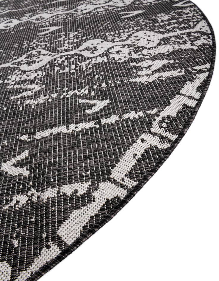 Detail image of  3' x 3'  Washable Bohemian Indoor / Outdoor Round Rug