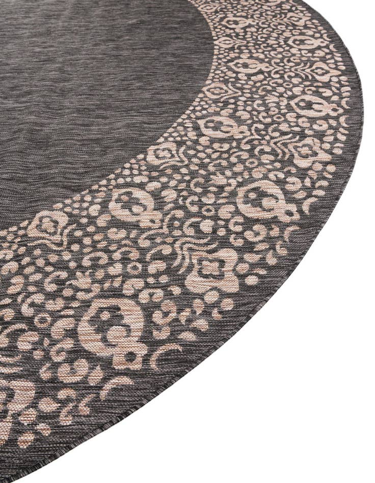 Detail image of  13' x 13'  Washable Border Indoor / Outdoor Round Rug