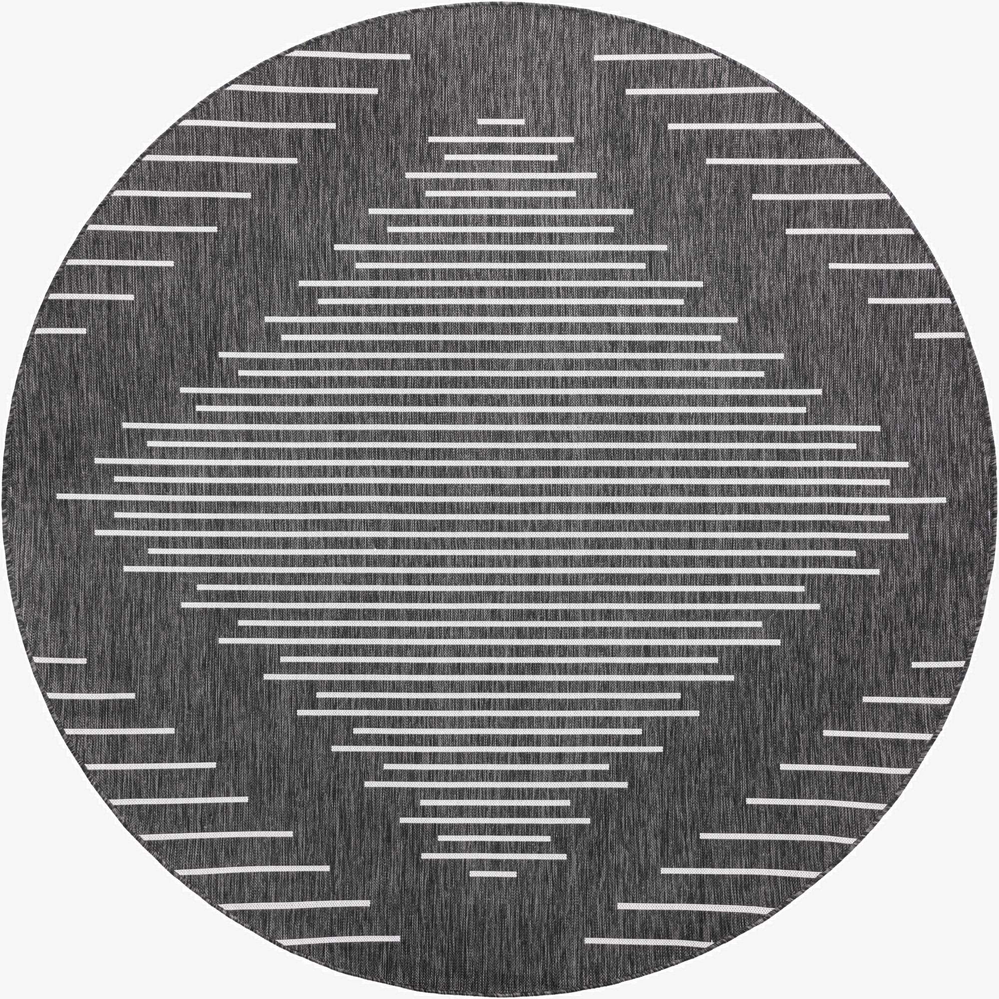  7' 10 x 7' 10  Washable Modern Indoor / Outdoor Round Rug