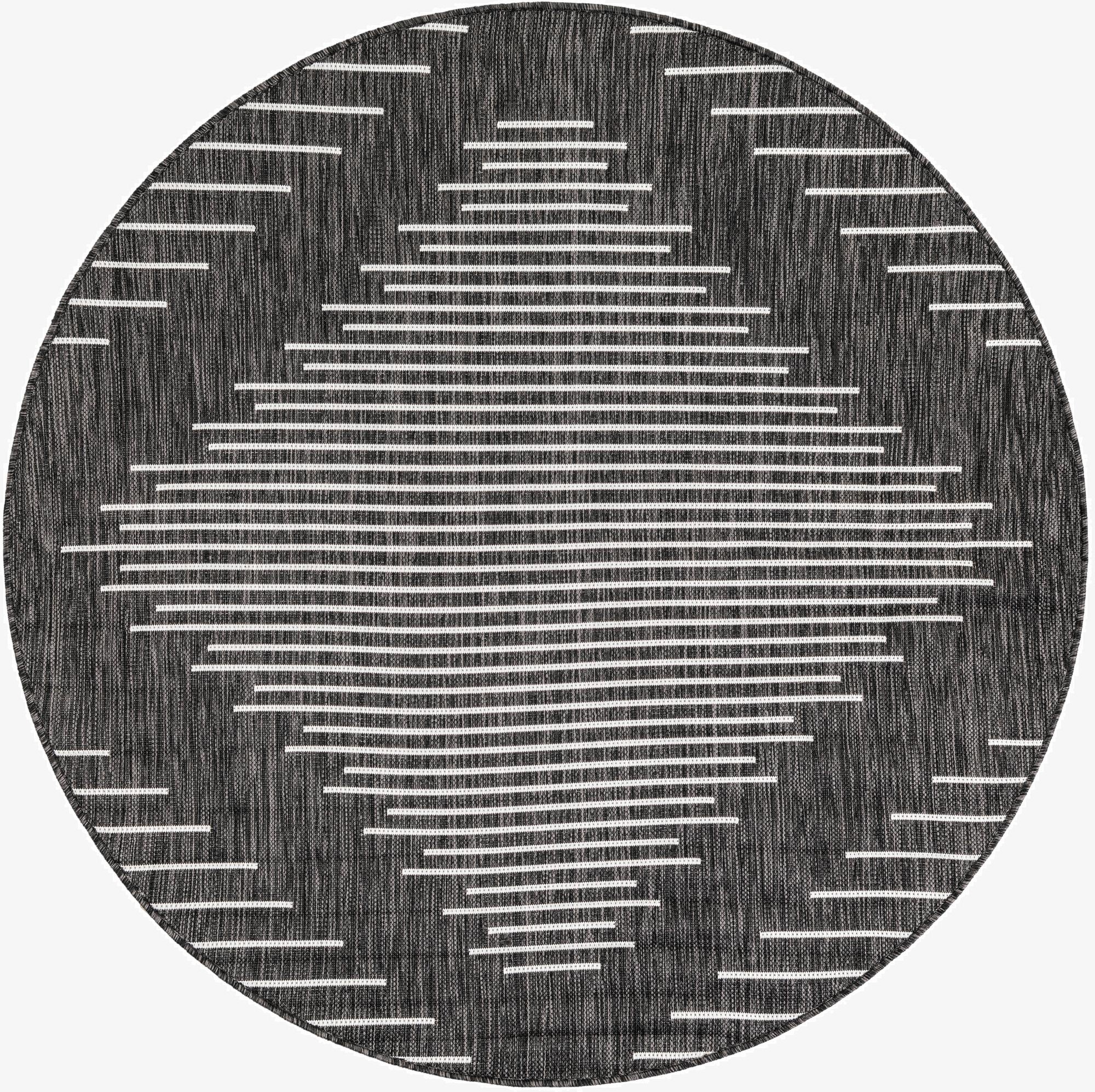  5' 3 x 5' 3  Washable Modern Indoor / Outdoor Round Rug