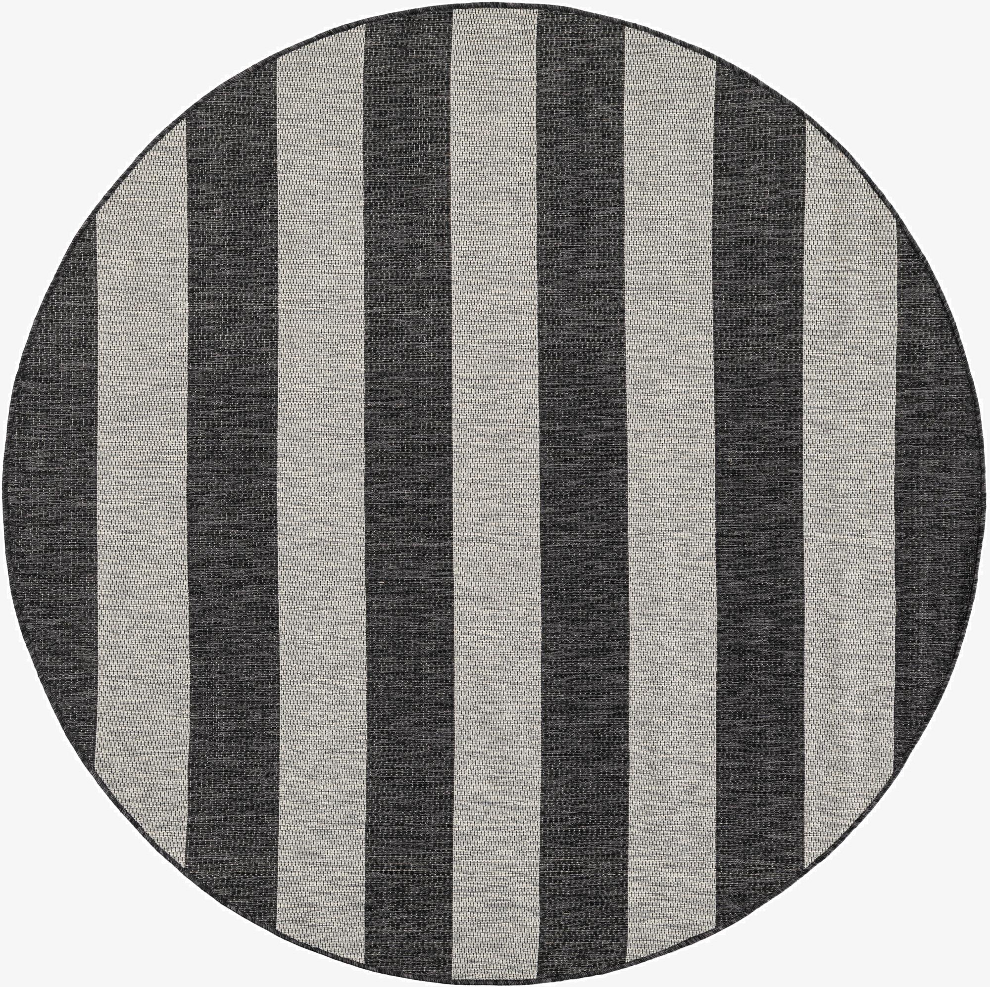  6' x 6'  Washable Ribbon Indoor / Outdoor Round Rug