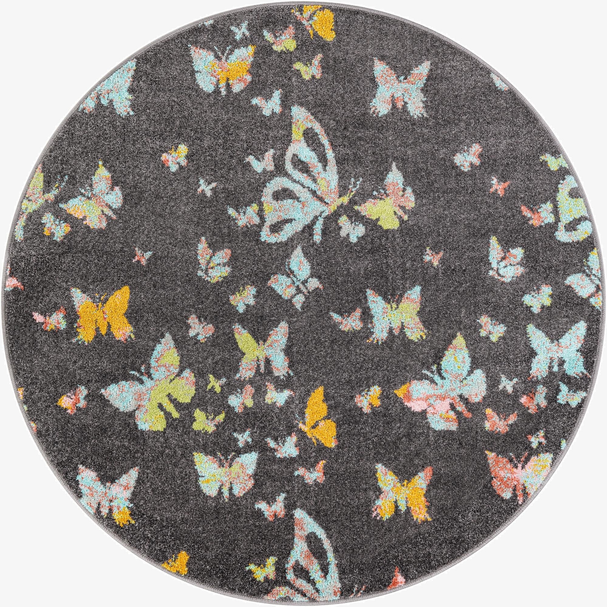 5' x 5' Whimsy Kids Round Rug