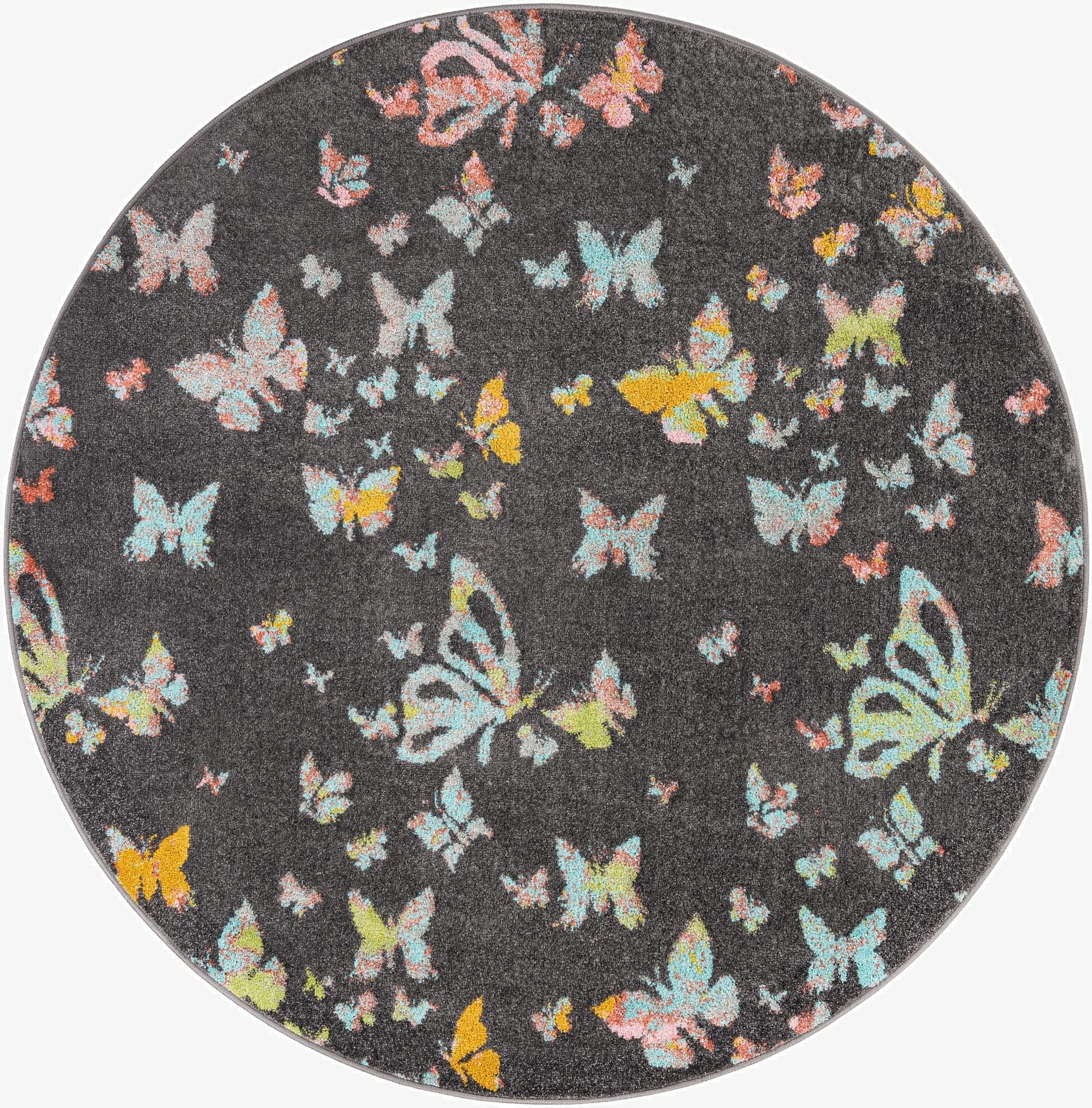  6' x 6' Whimsy Kids Round Rug