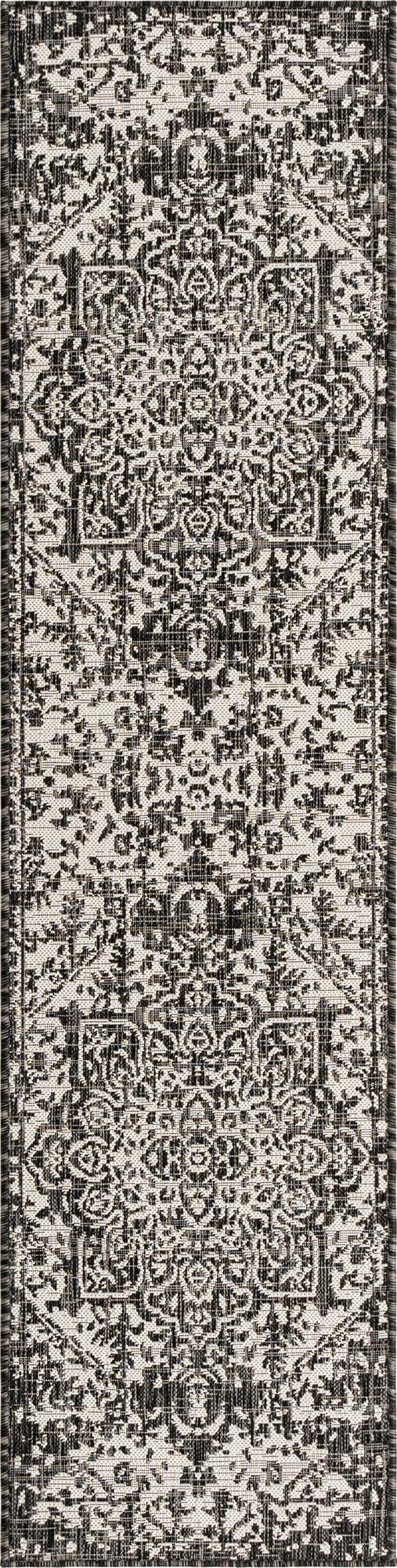  2' x 8'  Washable Jill Zarin Dubai Indoor / Outdoor Runner Rug