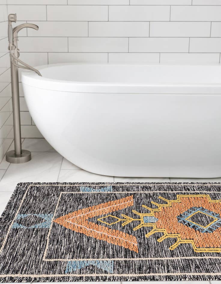 Detail image of  2' 7 x 12'  Hand Woven Kilim Wool Runner Rug