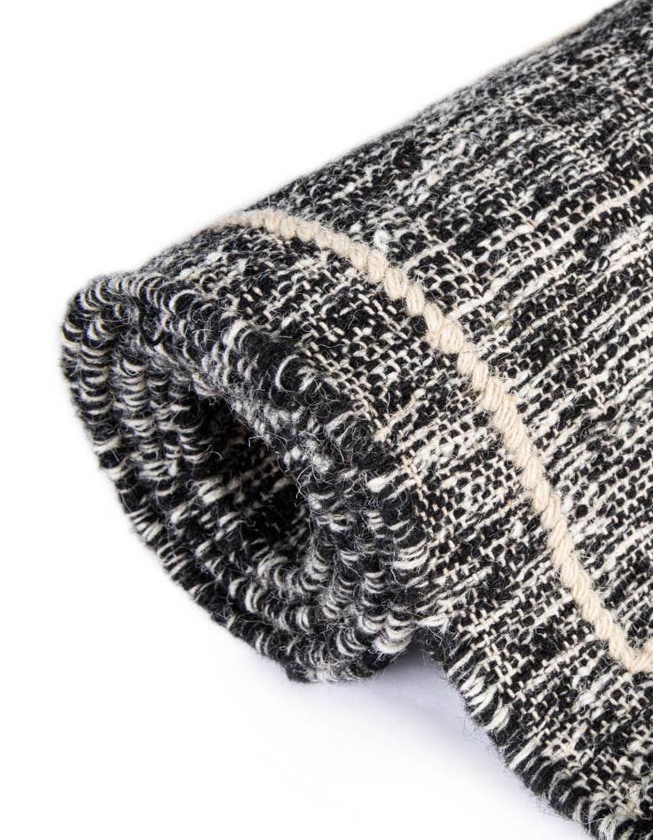 Detail image of  2' x 8'  Hand Woven Kilim Wool Runner Rug