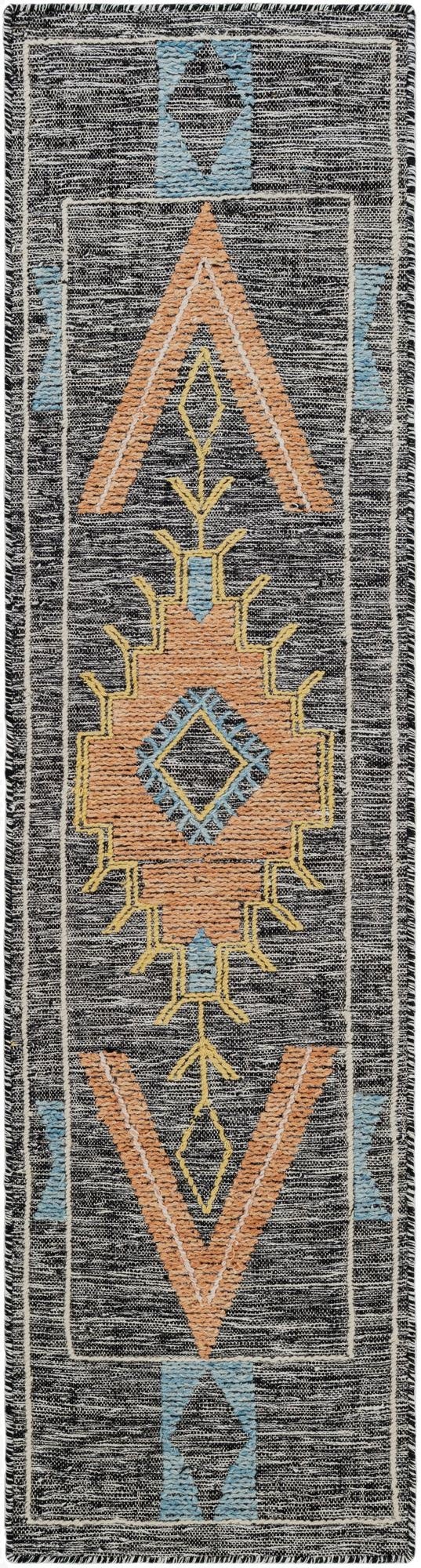  2' x 8'  Hand Woven Kilim Wool Runner Rug