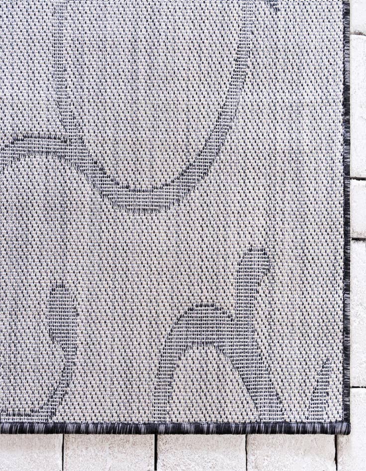 Detail image of  2' x 6'  Washable Botanical Indoor / Outdoor Runner Rug