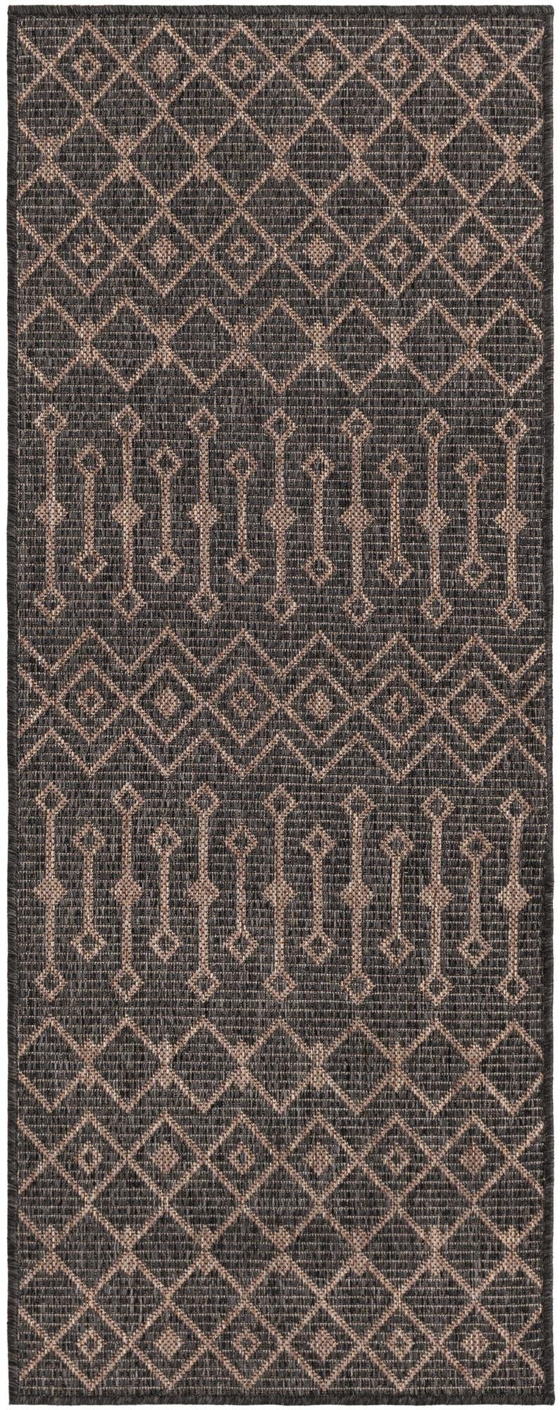 Primary image  2' x 5'  Washable Lattice Indoor / Outdoor Runner Rug