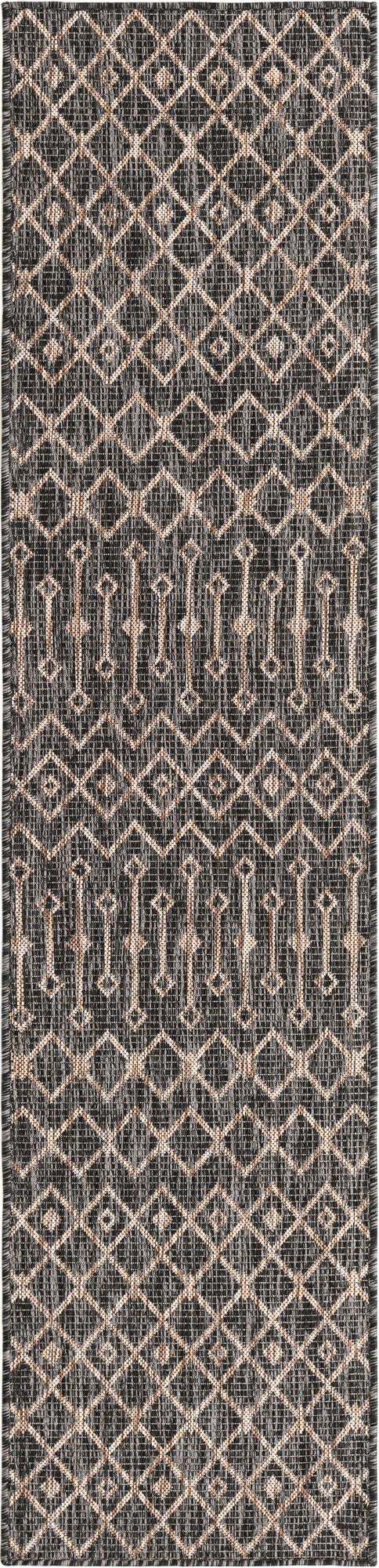  2' x 8'  Washable Lattice Indoor / Outdoor Runner Rug