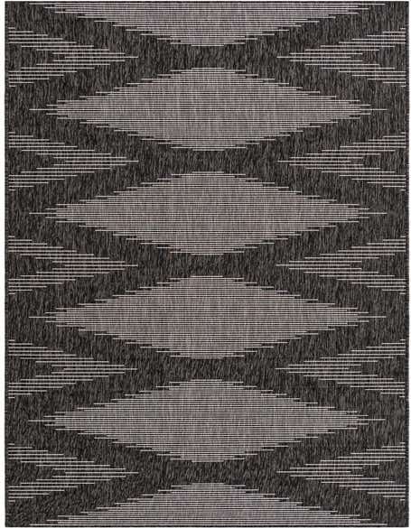 Primary image  3' 6 x 16'  Washable Modern Indoor / Outdoor Runner Rug