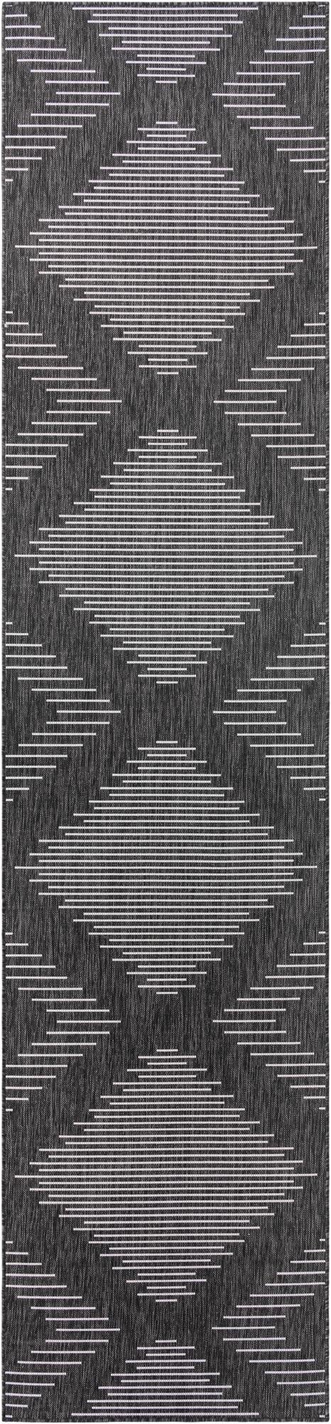 Primary image  3' 3 x 14'  Washable Modern Indoor / Outdoor Runner Rug