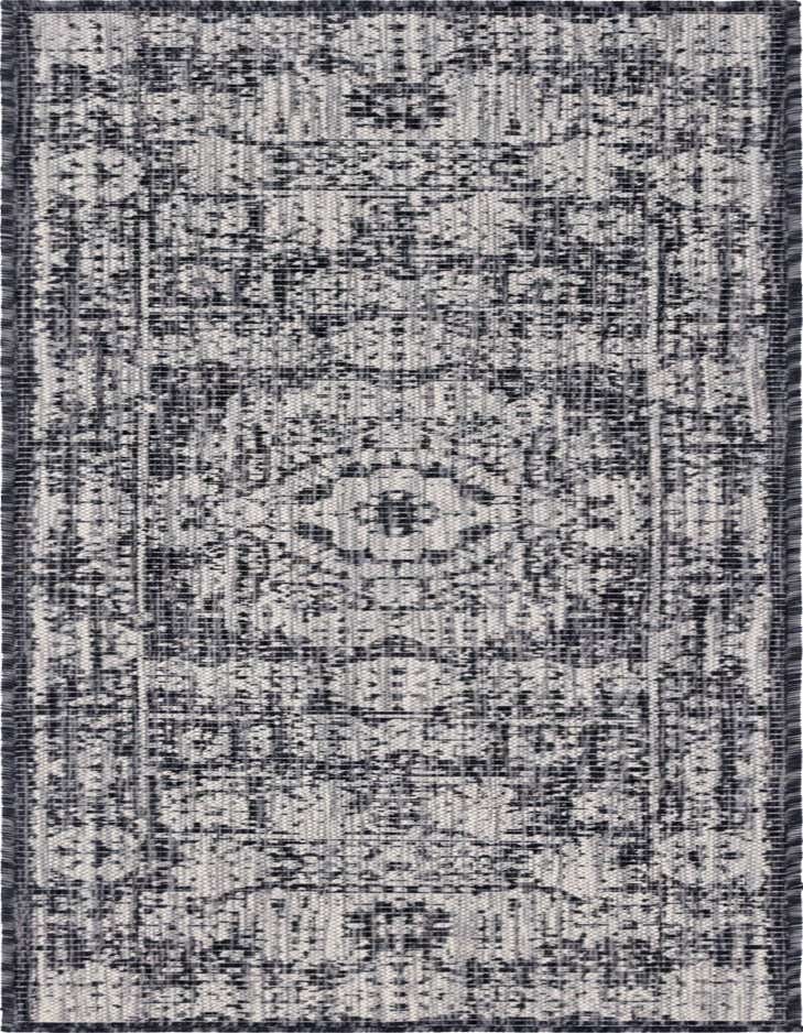 Primary image  2' x 6'  Washable Traditional Indoor / Outdoor Runner Rug